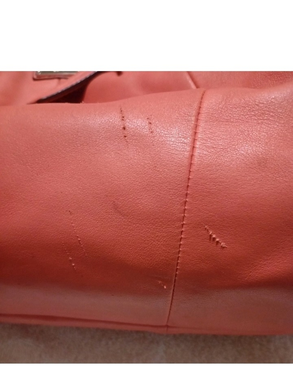 Coach Pebbled Leather Satchel in Coral Pink - Picture 2 of 9